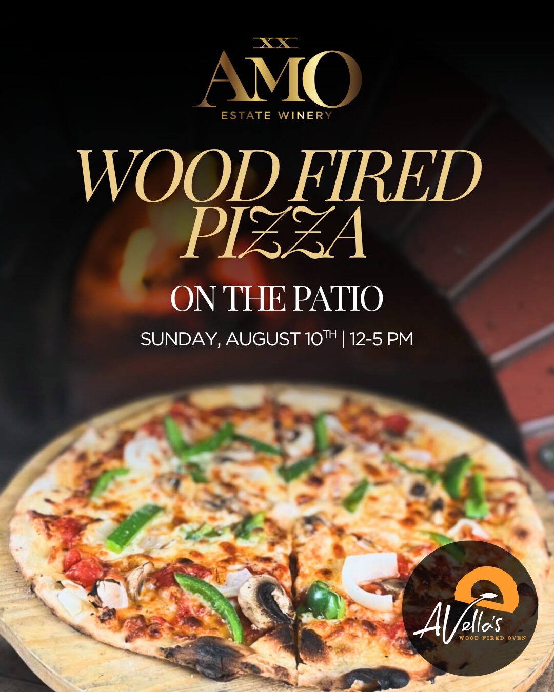 WOOD OVEN PIZZA Cabanas Outdoor Wine Tastings
